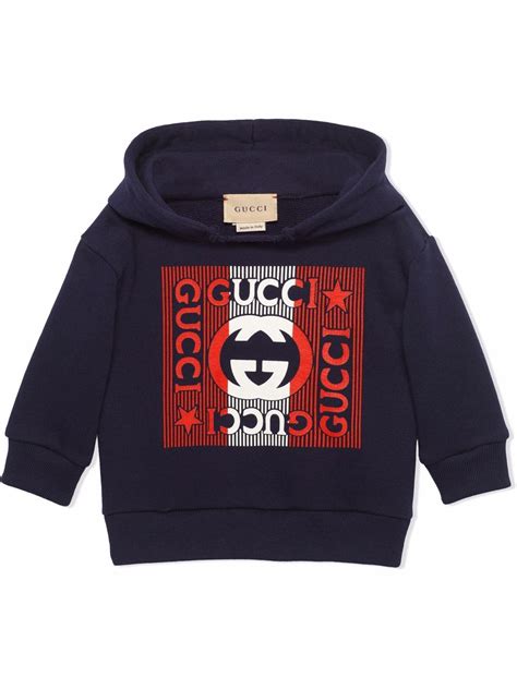 lovely gucci hoodie sweatshirt kids made in italy cotton|Gucci Kids Gucci.